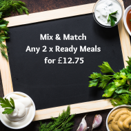 Mix & Match Meal Prep Any 2 Meals for £12.75