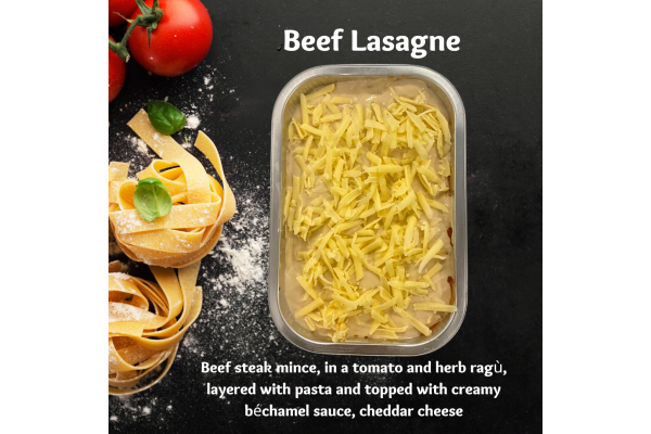 Beef Lasagne (Serves 2)