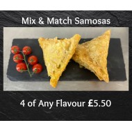 Mix & Match Samosas 4 for £5.50