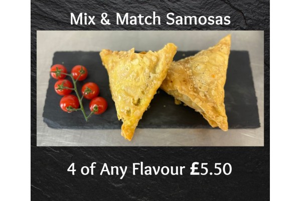 Mix & Match Samosas 4 for £5.50