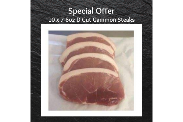 10 x 7-8oz Gammon Steaks