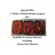 3 x ANY Flavoured Chicken Breast Goujons