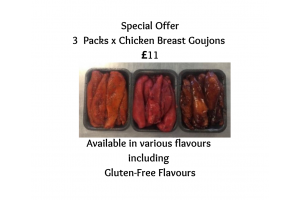 3 x ANY Flavoured Chicken Breast Goujons