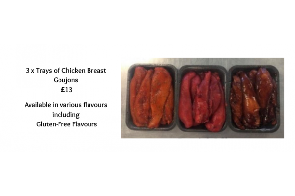 3 x ANY Flavoured Chicken Breast Goujons 3 x ANY Flavoured Chicken Breast Goujons