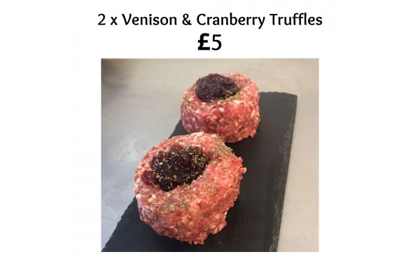 2 x Venison & Cranberry Truffles