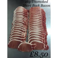 2kg Unsmoked Short Back Bacon