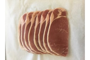 8 x slices of Unsmoked Short Back Bacon