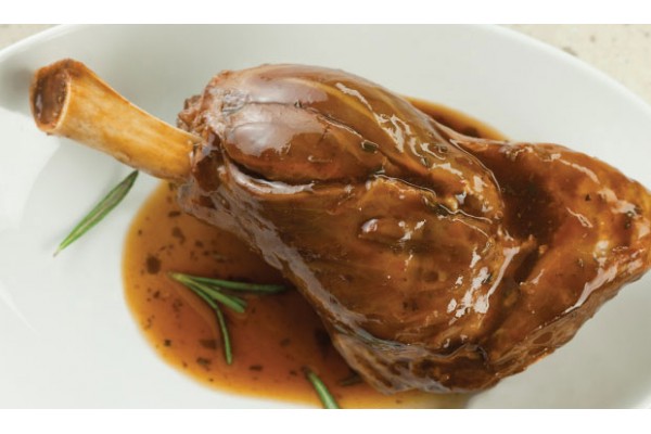 Slow Cooked Minted glazed Lamb Shank